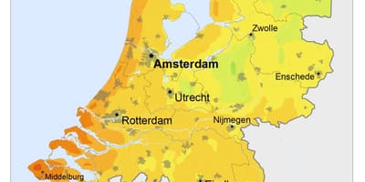 Nederland zon kaart