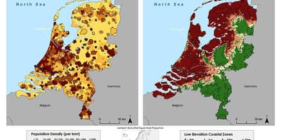 Holland hoogtekaart