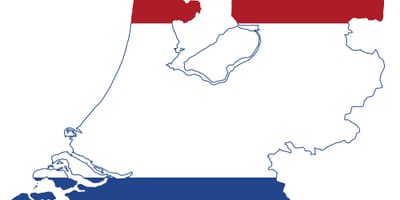 Nederlandse vlag kaart