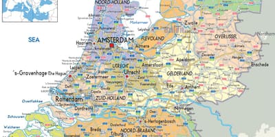 Nederland kaart bekijken