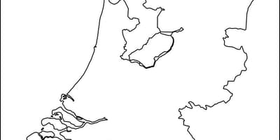 Overzichtskaart van Nederland