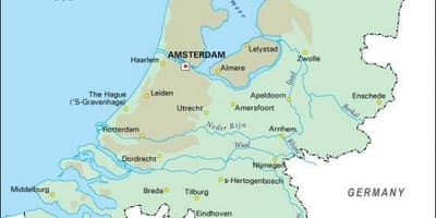 Holland river kaart