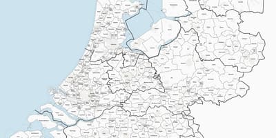Holland gemeenten kaart