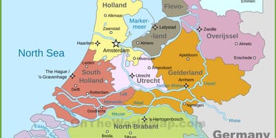 Politieke kaart van Nederland